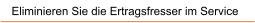 Eliminieren Sie die Ertragsfresser im Service