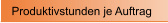 Produktivstunden je Auftrag
