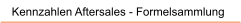 Kennzahlen Aftersales - Formelsammlung