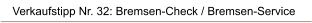 Verkaufstipp Nr. 32: Bremsen-Check / Bremsen-Service