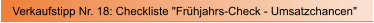 Verkaufstipp Nr. 18: Checkliste "Fr�hjahrs-Check - Umsatzchancen"