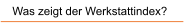 Was zeigt der Werkstattindex?
